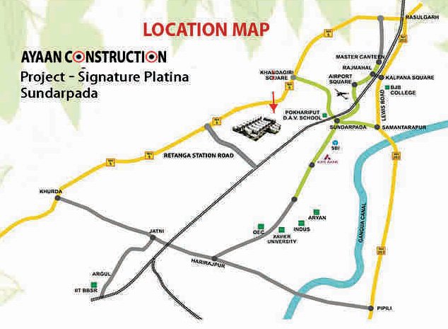  signature platina Location Plan