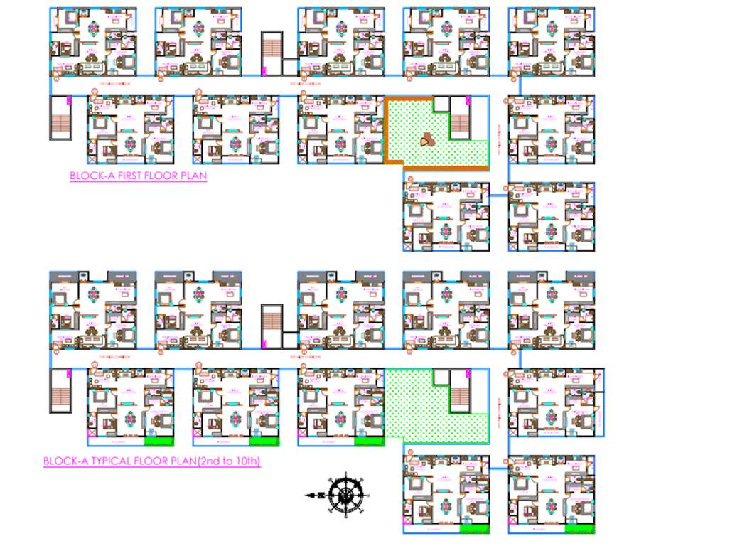  aura ii Block A Cluster Plan From 1st And 2nd to 10th Floor