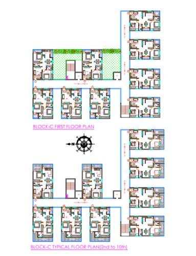  aura-ii Block C Cluster Plan From 1st And 2nd to 10th Floor