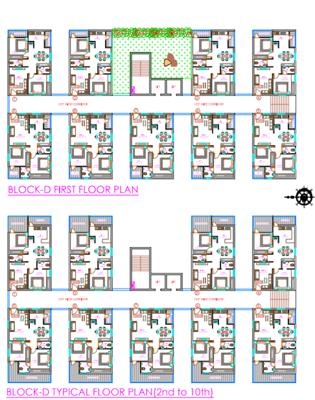  aura-ii Block D Cluster Plan From 1st And 2nd to 10th Floor