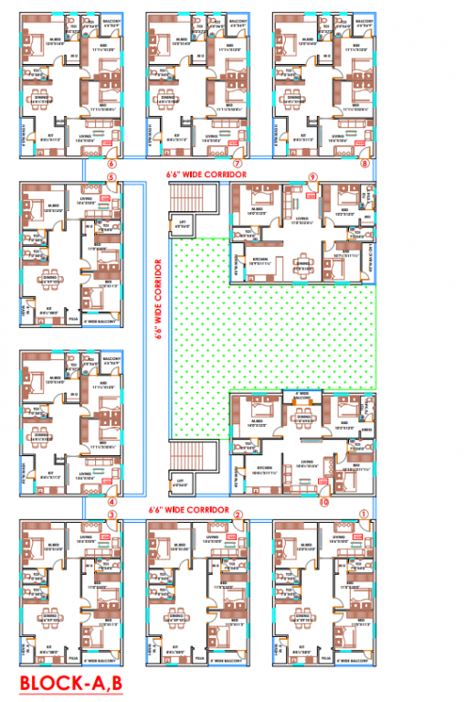  bloomdale A And B Block Cluster Plan