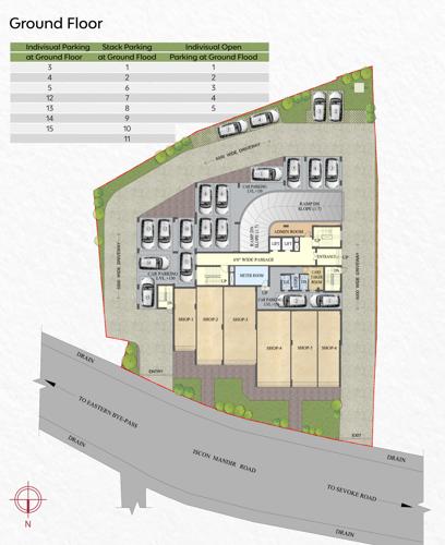  ville-apartment Ville Apartment Cluster Plan For Ground Floor