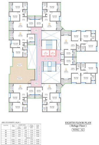  vivaan-park Vivaan Park Building Number - A2 Cluster Plan for 8th Floor