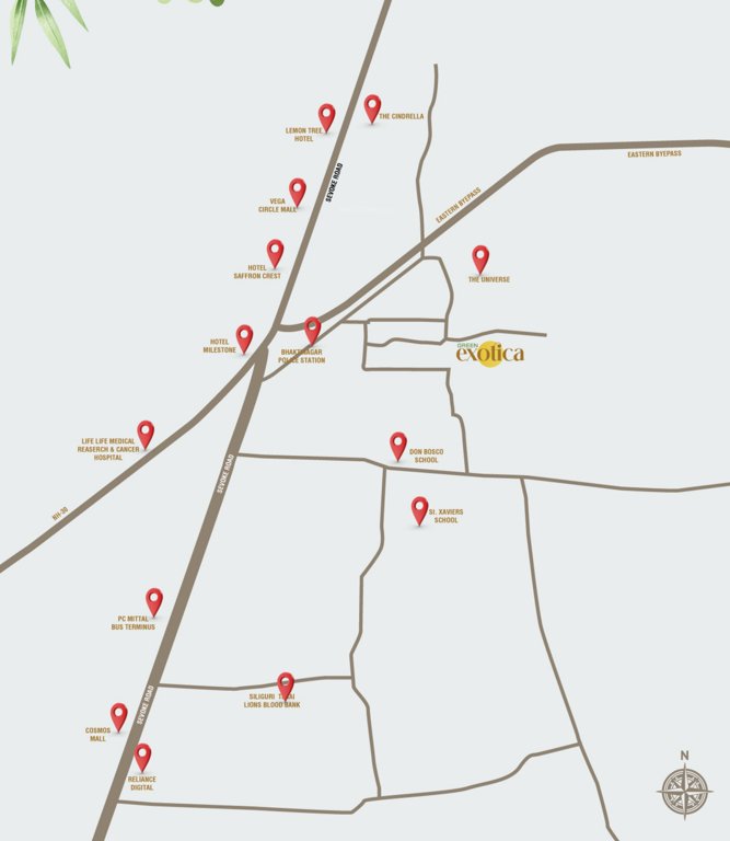 exotica Location Plan