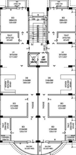  hig-flats Hig Flats Cluster Plan from 1st to 4th Floor