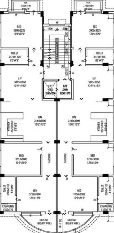  hig flats Hig Flats Cluster Plan from 1st to 4th Floor
