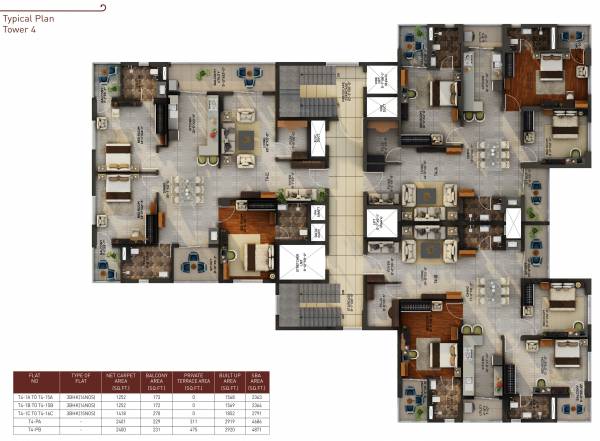  9-boulevard 9 Boulevard Tower 4 Cluster Plan
