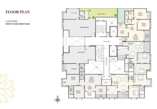  24life-blooms 24life Blooms Cluster Plan for 1st Floor