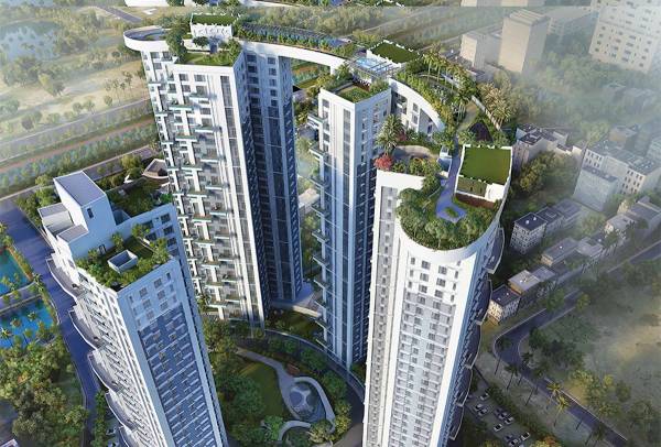 Elevation skyscraper-apartment Elevation