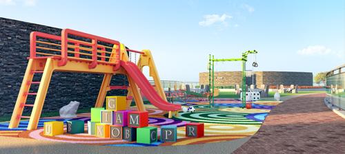  skyscraper-apartment Children's play area