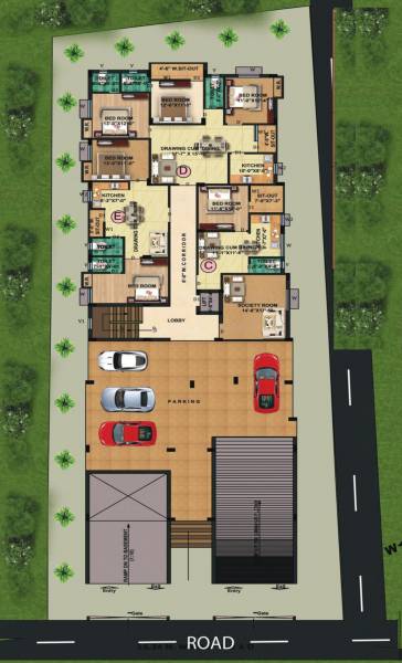 Residency Cluster Plan For Ground Floor residency Residency Cluster Plan For Ground Floor