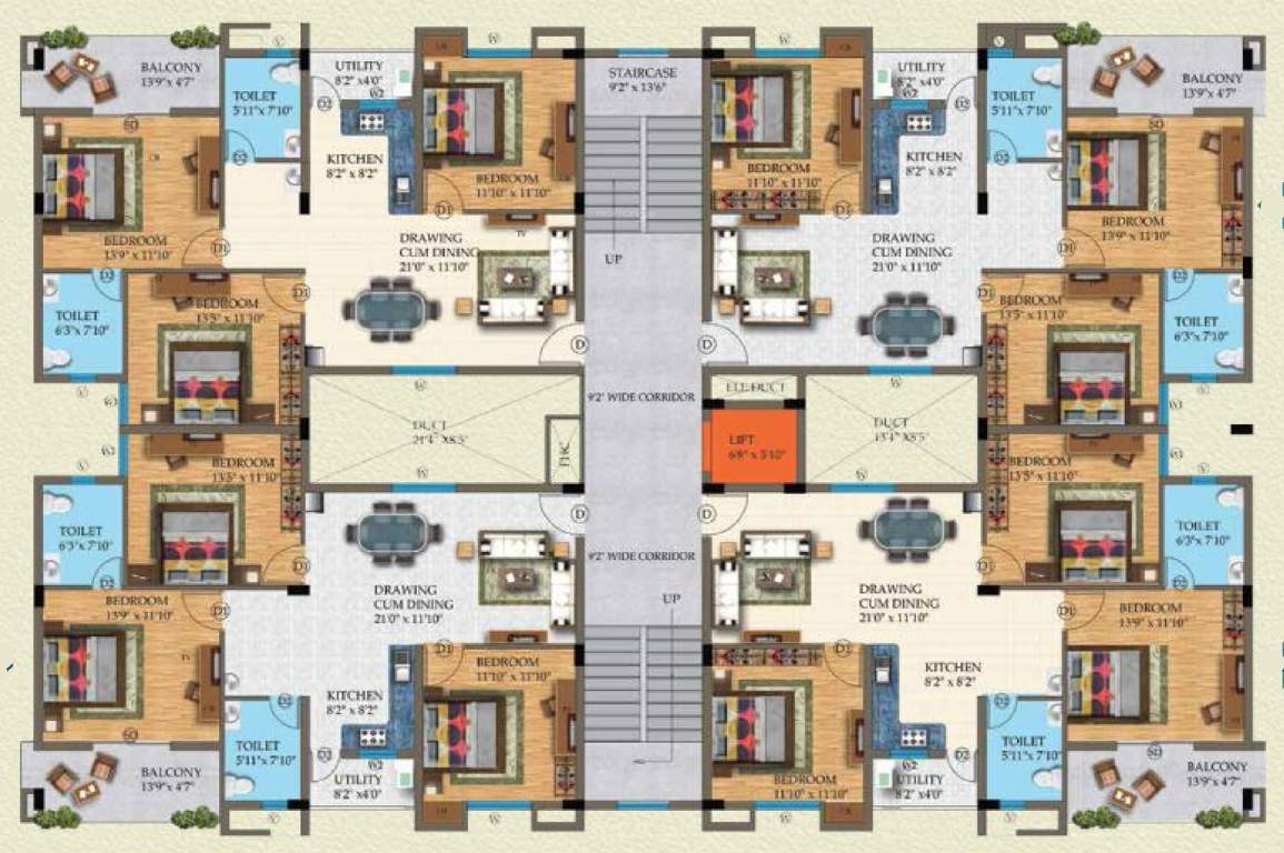  krishna laxmi arcade Block D Cluster Plan