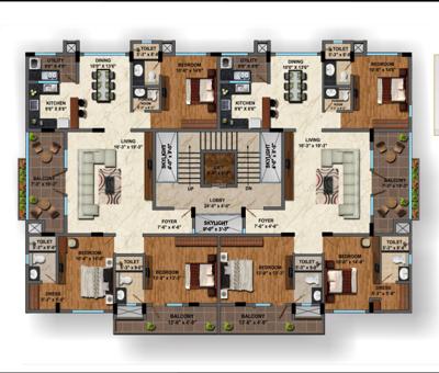  zion Zion Cluster Plan from 1st to 2nd Floor