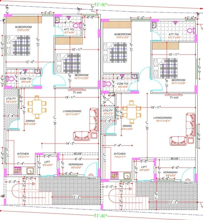  pratham gorur Pratham Gorur Cluster Plan For Typical Floor