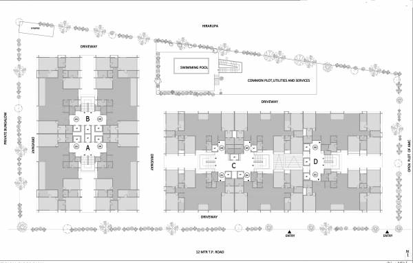  altius-viitor A, B, C, D Cluster Plan From 1st To 10th Floor