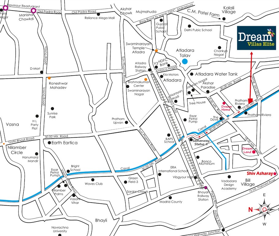  dream villas elite Location Plan