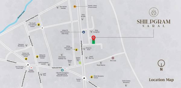  shilpgram-saral Location Plan