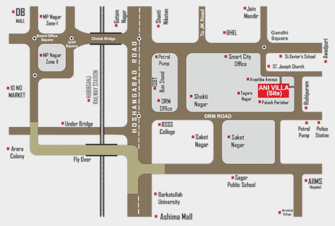 ani villa Location Plan