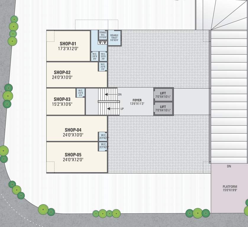  kanan residency Kanan Residency Cluster Plan for ground Floor