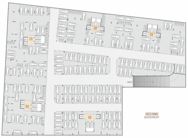  opulence A, B, C, D, E Cluster Plan For Second Basement