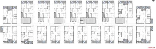  5-star-living Block B Cluster Plan from 1st to 14th Floor