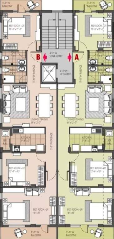  new project New Project Cluster Plan from 1st to 4th Floor