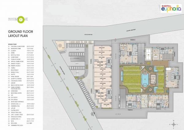  euphoria A To D Cluster Plan For Ground Floor