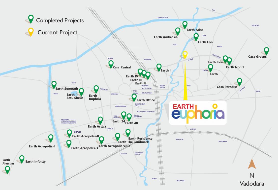 euphoria Location Plan