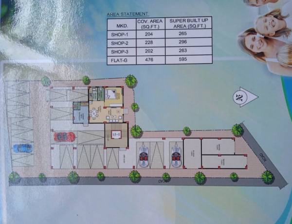  rittika-height Rittika Height Cluster Plan For Ground Floor