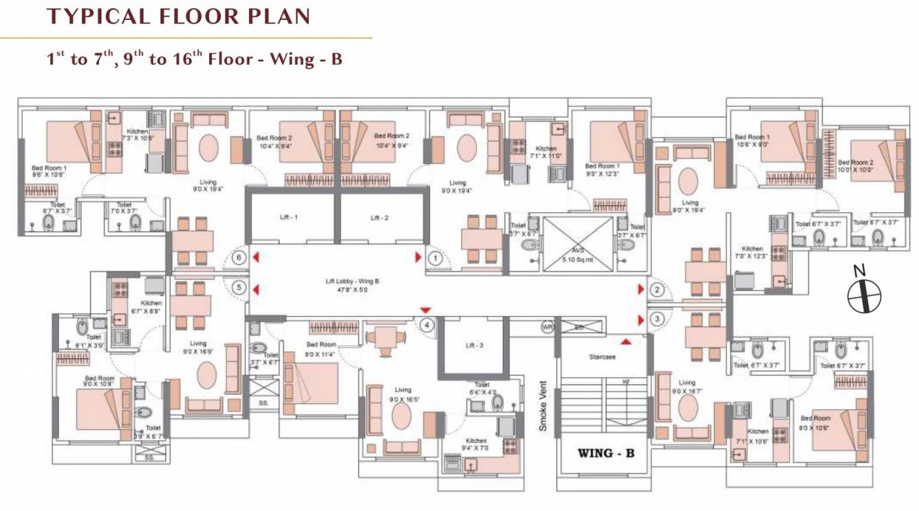  east syde Wing A Cluster Plan