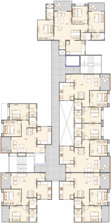  araya A Cluster Plan from 1st to 12th Floor