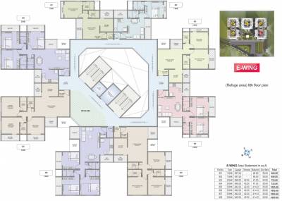  kaishori-prangan Phase IV E Building Cluster Plan for 8th Floor