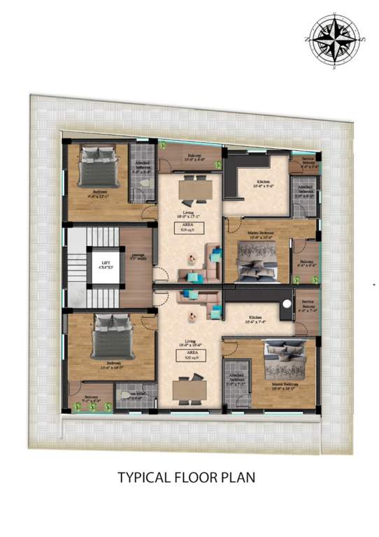  homes Homes Cluster Plan