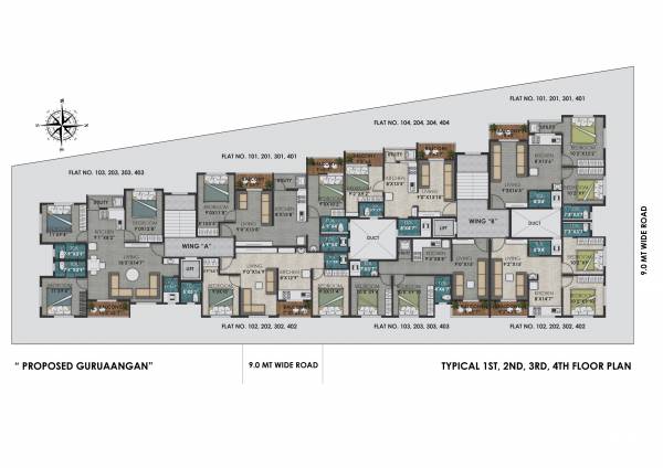  guru-aangan Guru Aangan Apartment Cluster Plan