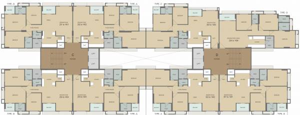  ekta C,D Cluster Plan For Typical