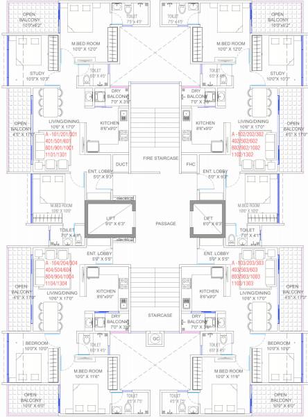  the-sky-tower A Building Cluster Plan For Typical