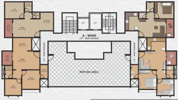  yashobhoomi Building A Cluster Plan For 8th Floor