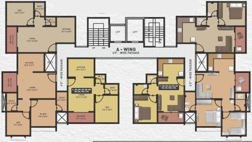  yashobhoomi Building A Cluster Plan From 1st To 11th Floor Except 8th Floor