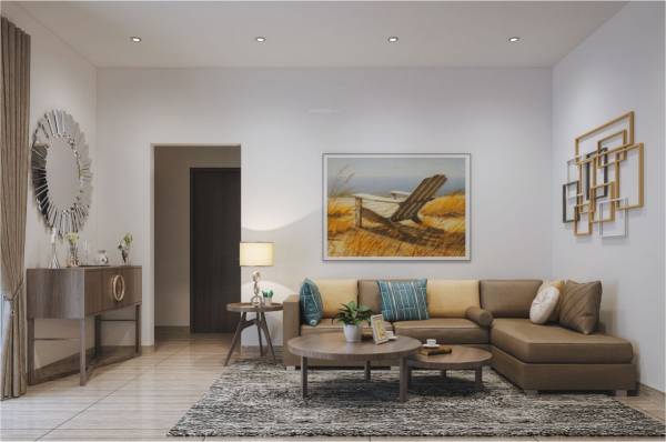  yashobhoomi Living Area