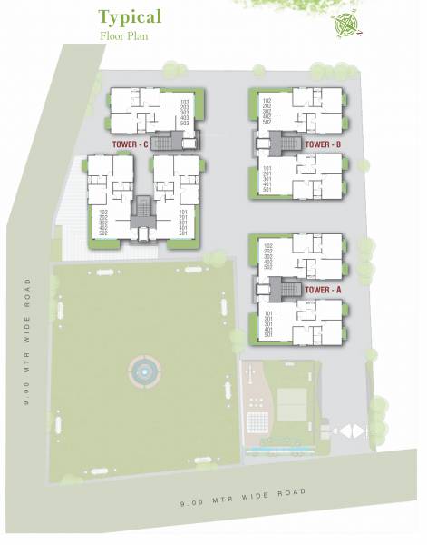  the-palace-green-life Tower B Cluster Plan