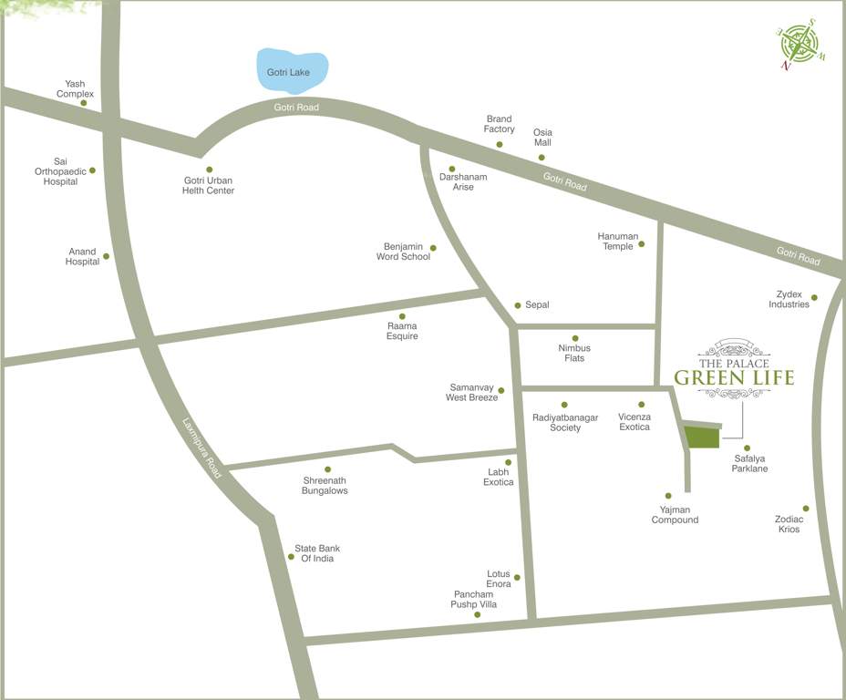 the palace green life Location Plan