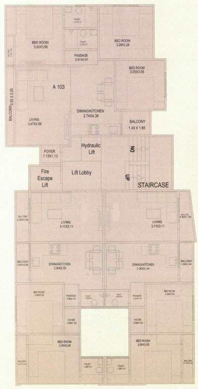 vraj resicom plaza Tower A Cluster Plan