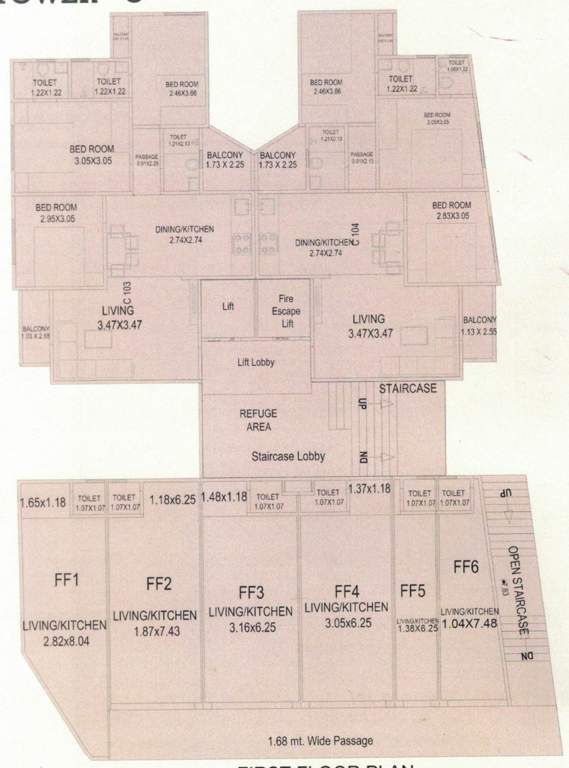 vraj resicom plaza Tower C Cluster Plan