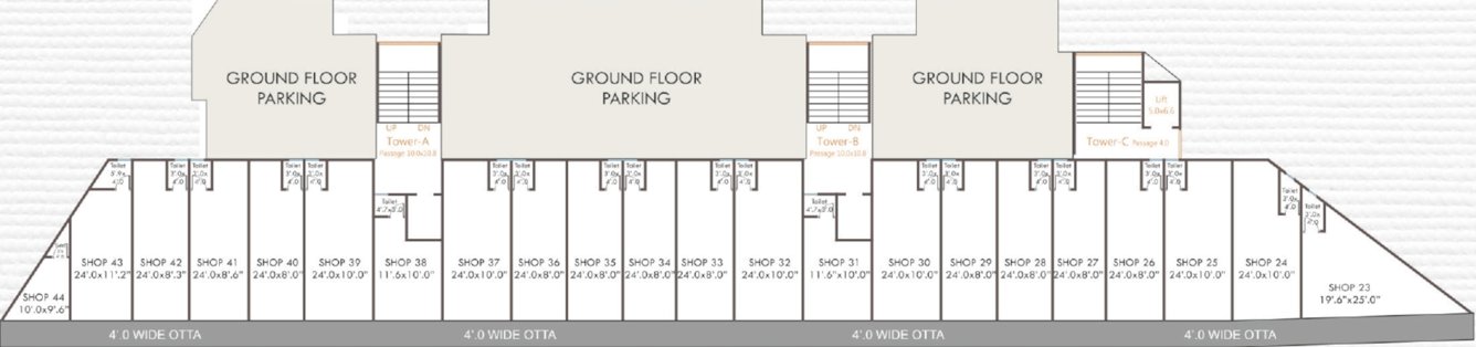  aisha park Block A,B,C Cluster Plan for ground Floor