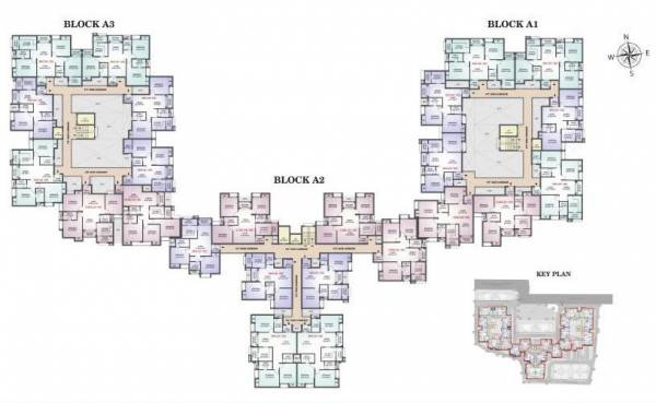  ahaana Block 1 Cluster Plan From 1st To 5th Floor