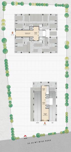 A, B Cluster Plan For Ground Floor saffron-heights A, B Cluster Plan For Ground Floor