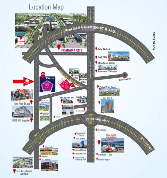  e-city-elite-phase-ii Location Plan
