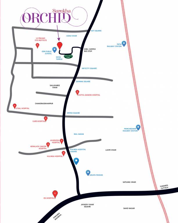 orchid Location Plan