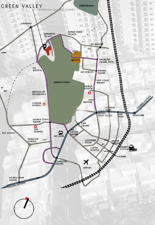 somu green valley Location Plan