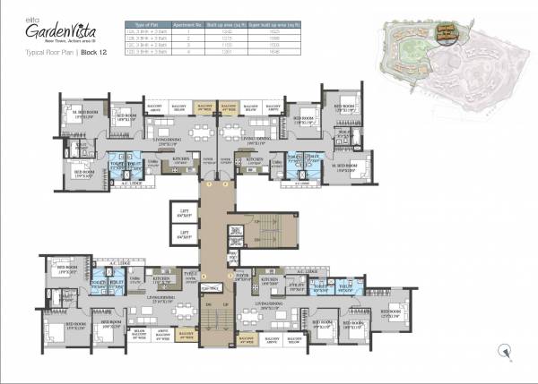  garden-vista Cluster Plan